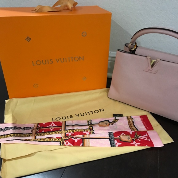 Louis Vuitton Handbags - Louis Vuitton Scarf (including Capucines style handbag with purchase of scarf)